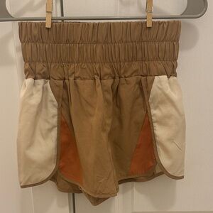 Tan Running Shorts